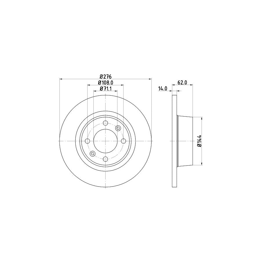 Hella 8AH 355 464-761 Brake Hose