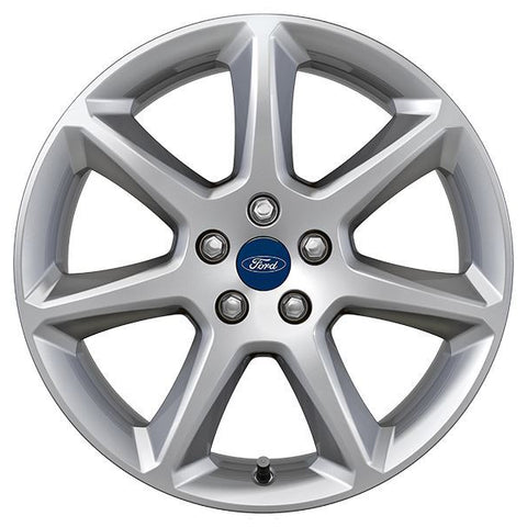 GENUINE FORD 2254141 x4 SET OF 4 FOCUS - FOCUS ST - C-MAX ALLOY WHEEL 18" 7-SPOKE DESIGN, SILVER, 2010 - 2018 | ML Performance UK