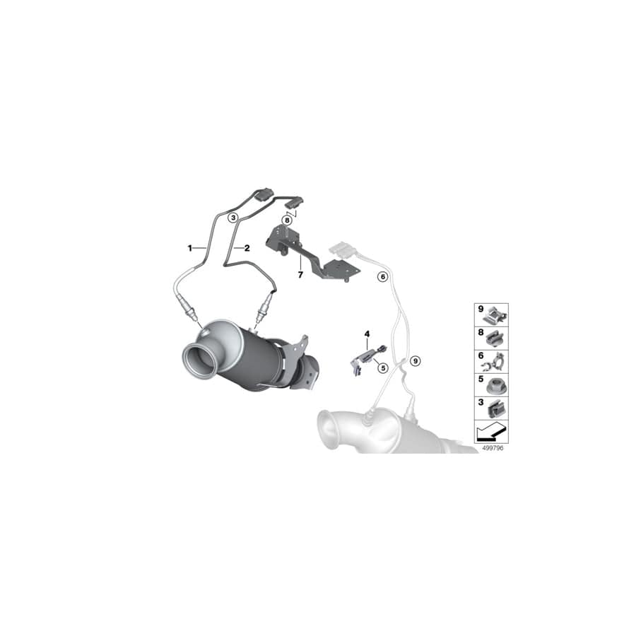 Genuine BMW 11788682740 RR11 RR31 G12 Bracket For Lambda Probe Cable (Inc. Phantom EWB, Cullinan & Cullinan Black Badge) | ML Performance UK Car Parts