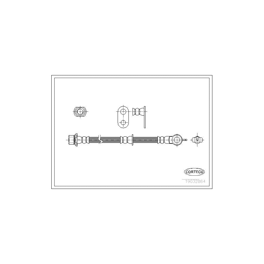 Corteco 19032864 Brake Hose For Toyota Yaris | ML Performance UK