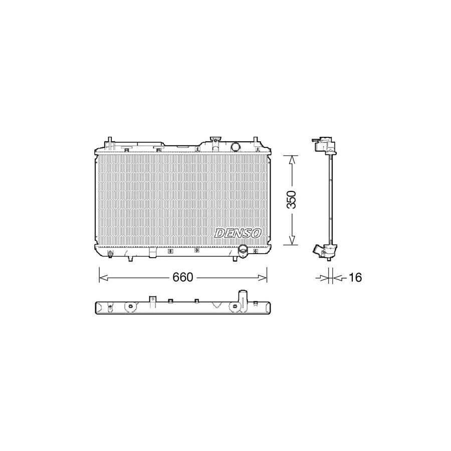 Denso DRM40034 Drm40034 Engine Radiator For Honda Cr-V I (Rd) | ML Performance UK