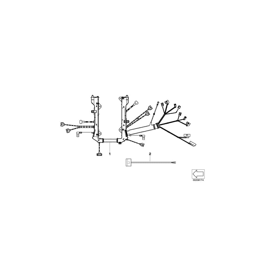 Genuine BMW 12517570407 E70 Engine Wiring Harness, Engine Module (Inc. X5 4.8i) | ML Performance UK Car Parts