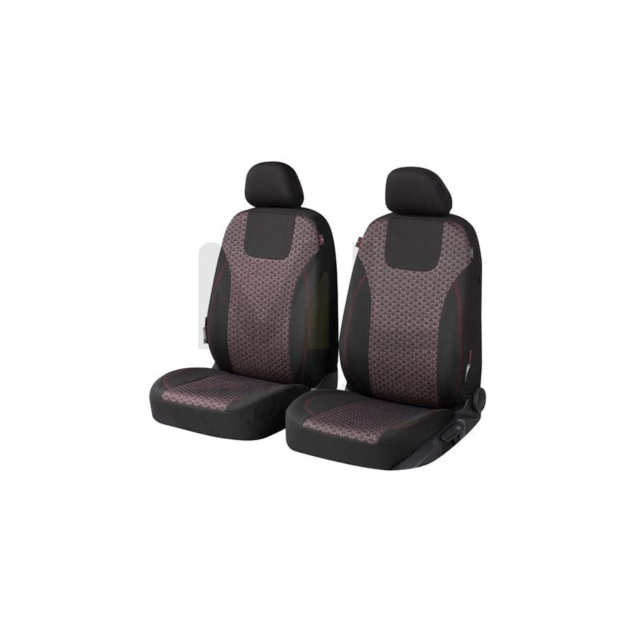 WALSER Redring , ZIPP IT Premium 11873 Car seat cover Red/Black, Polyester, Front | ML Performance Car Parts