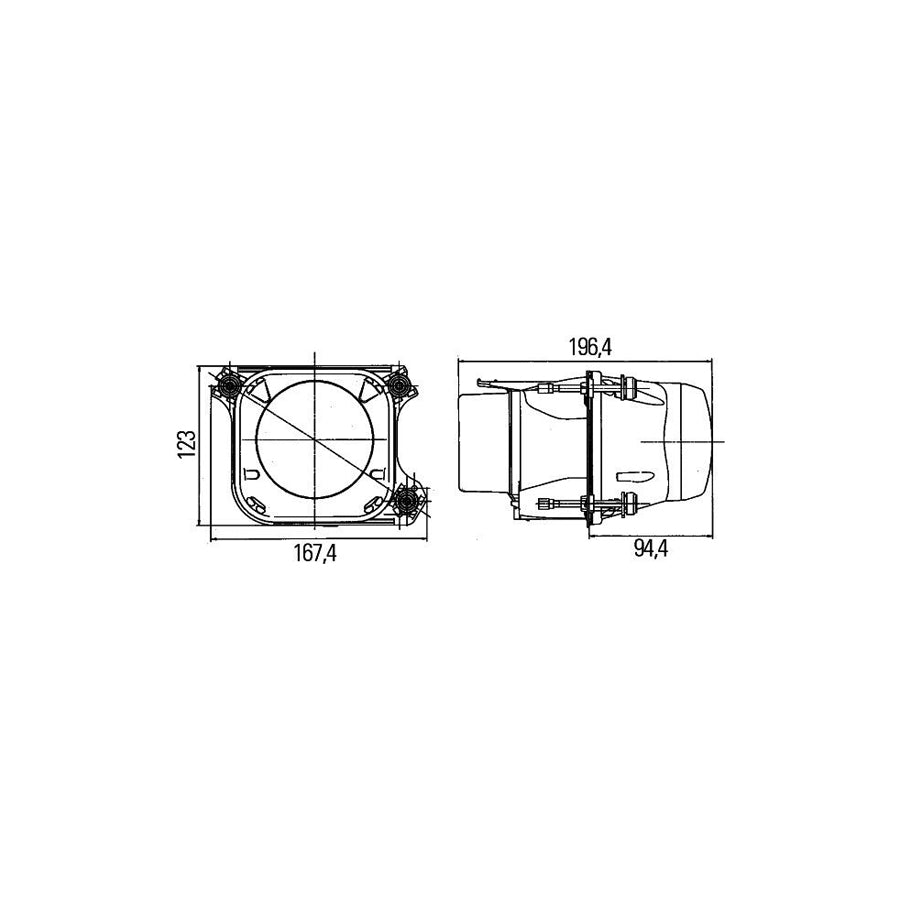 Hella 1AL 008 934-021 Headlight