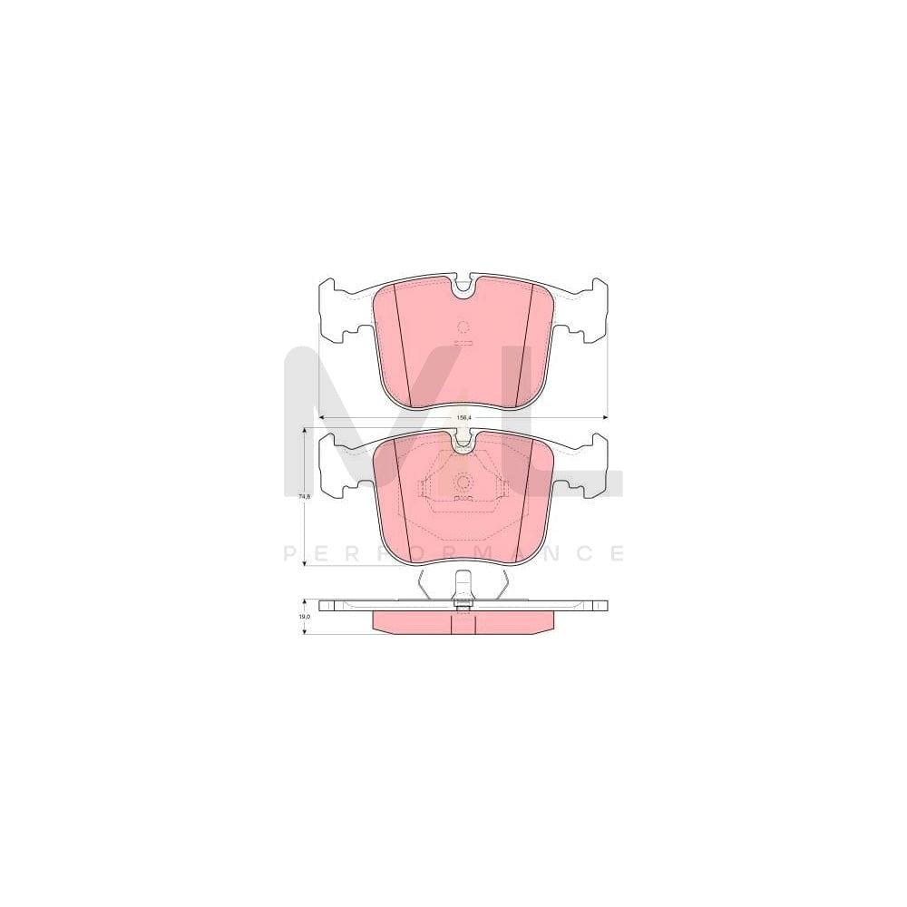 TRW Gdb1118 Brake Pad Set Prepared For Wear Indicator | ML Performance Car Parts