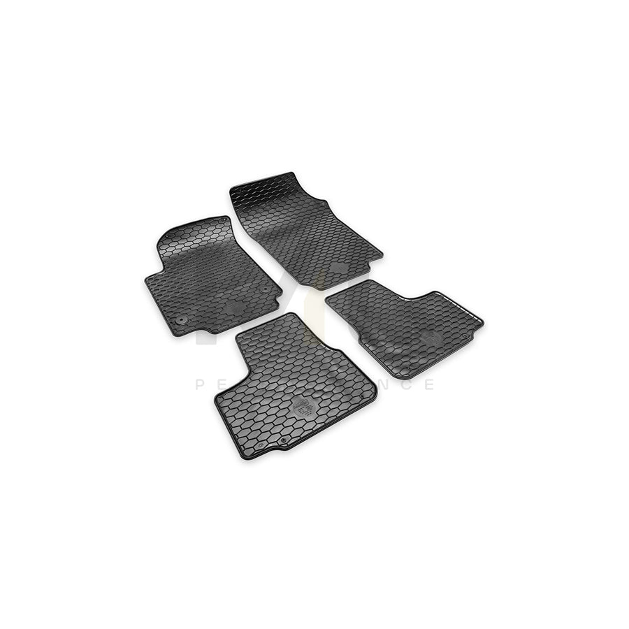 HEYNER PREMIUM OEM 737130 Floor mat set Elastomer, Quantity: 4, Black | ML Performance Car Parts