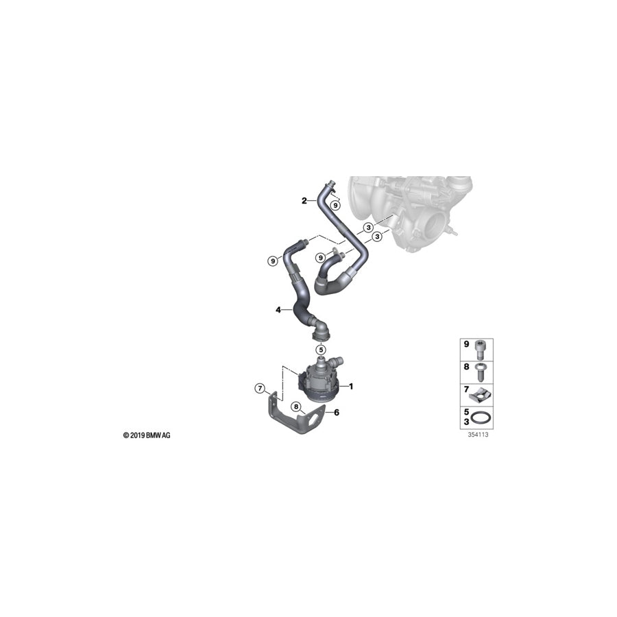 Genuine BMW 11518600437 Bracket Additional Water Pump (Inc. i8) | ML Performance UK Car Parts