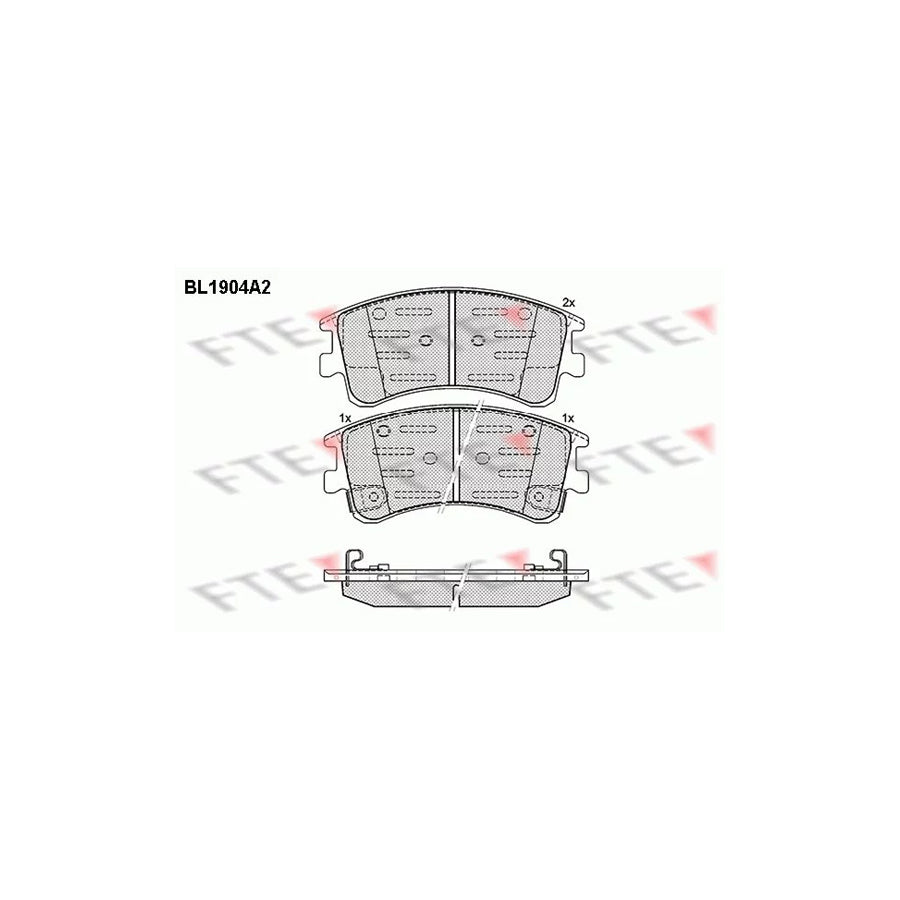 Fte BL1904A2 Brake Pad Set For Mazda 6 | ML Performance UK Car Parts