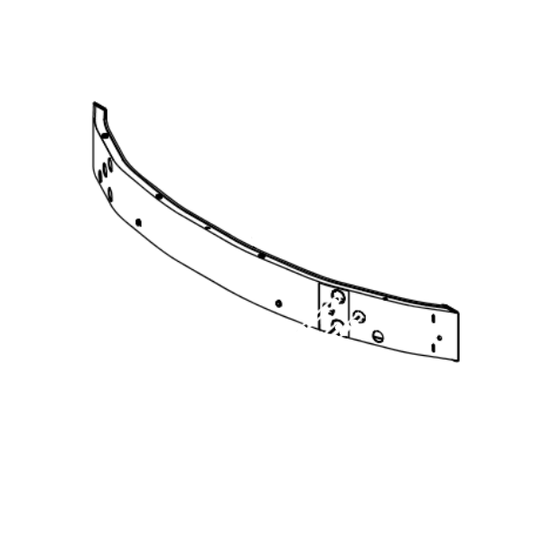 Genuine Lexus 52131-53070 IS Phase 3 Front Bumper Reinforcement Bar