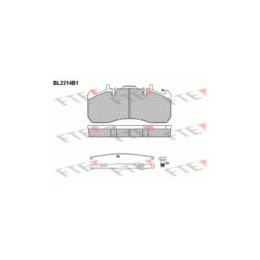 Fte 9500007 Brake Pad Set | ML Performance UK Car Parts