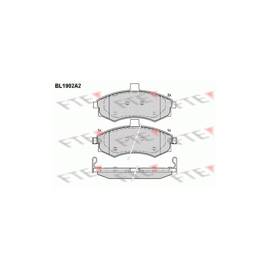 Fte BL1902A2 Brake Pad Set | ML Performance UK Car Parts