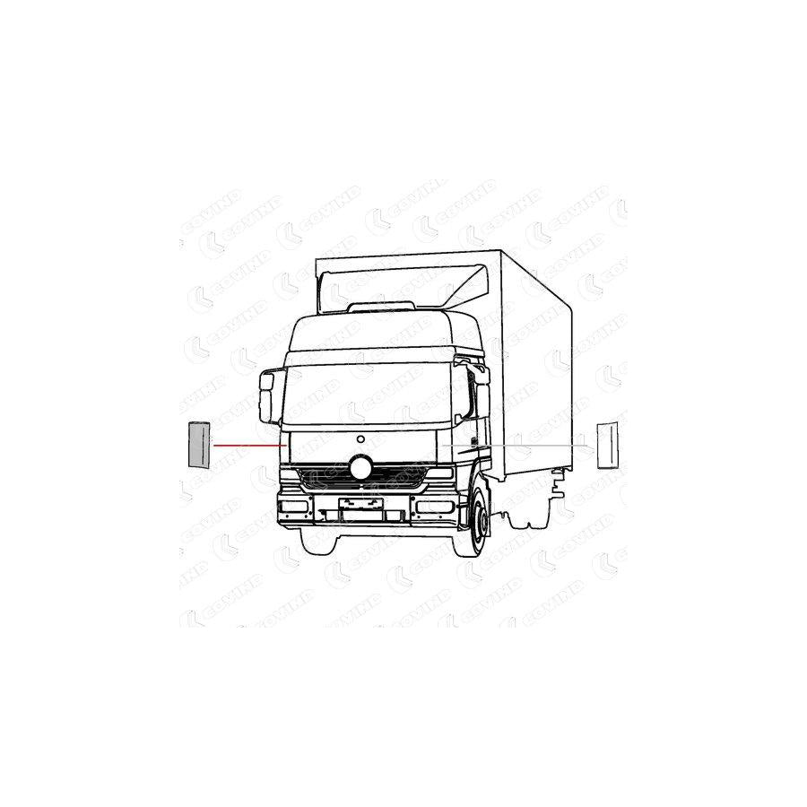 Covind 973/160 Air Deflector, Driver Cab | ML Performance UK