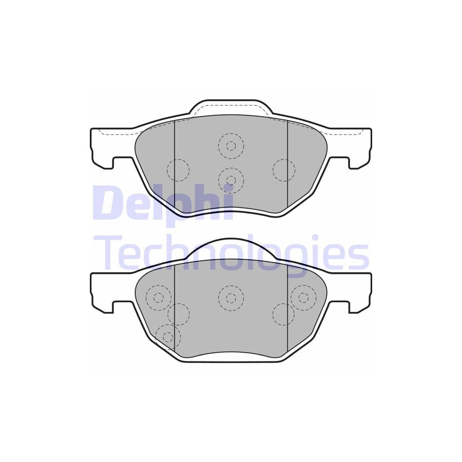 Delphi Lp1862 Brake Pad Set For Honda Accord