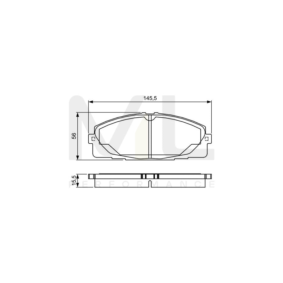 Bosch 0986Tb3214 Brake Pad Set  | ML Performance Car Parts