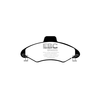 EBC PD11KF1092 Ford Escort Mk6 Greenstuff Front Brake Pad & GD Disc Kit 2 | ML Performance UK Car Parts