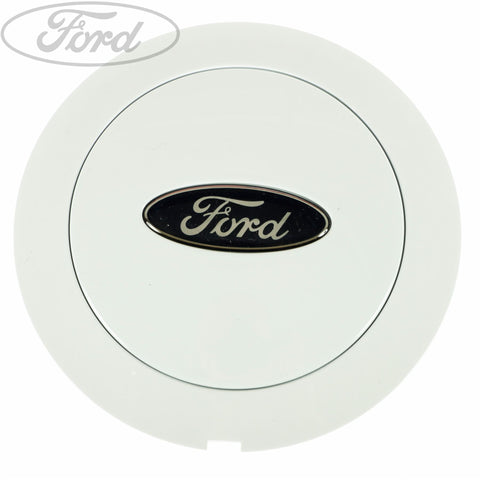 GENUINE FORD 1548194 FIESTA MK6 FUSION ALLOY WHEEL CENTRE CAP WHITE X1 2008-2012 | ML Performance UK