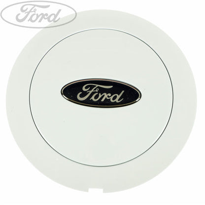 GENUINE FORD 1548194 FIESTA MK6 FUSION ALLOY WHEEL CENTRE CAP WHITE X1 2008-2012 | ML Performance UK