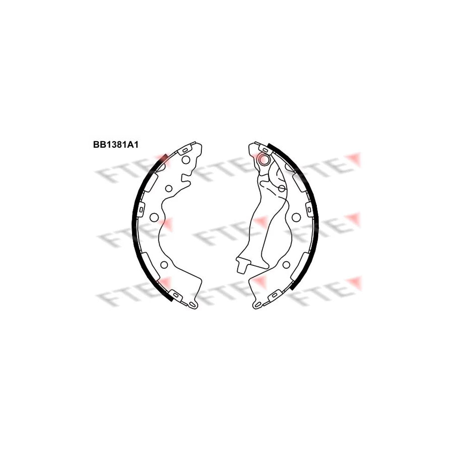 Fte BB1381A1 Brake Shoe Set | ML Performance UK Car Parts