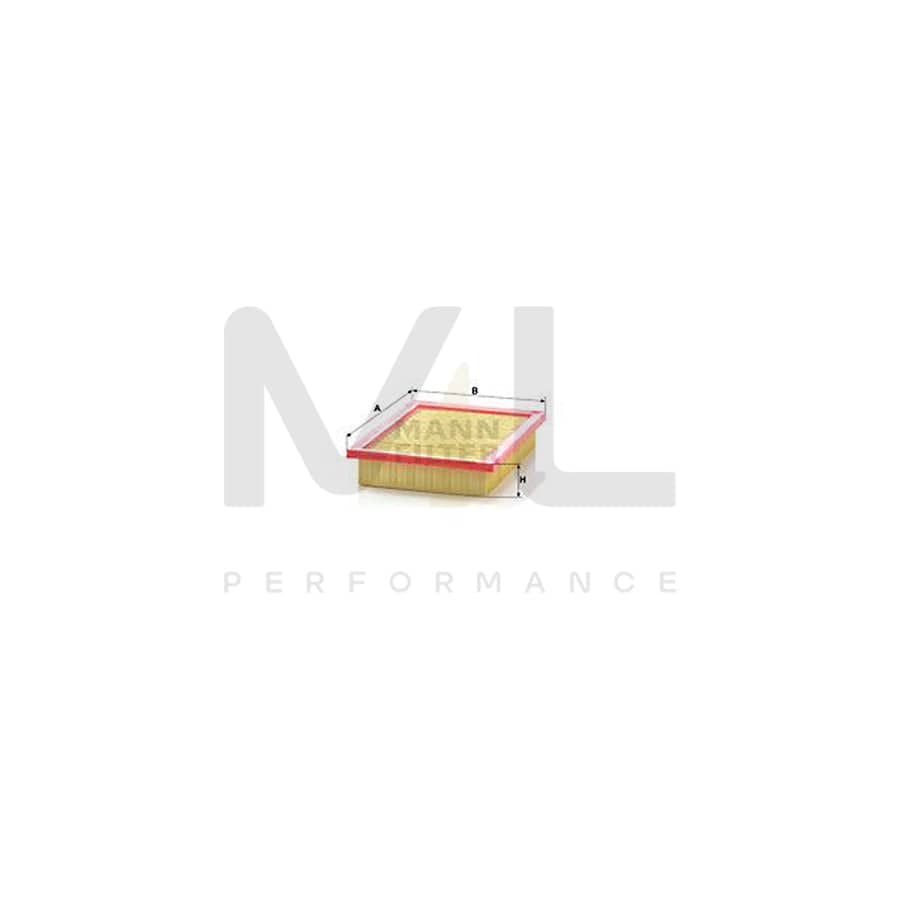 MANN-FILTER C 2496 Air Filter Filter Insert | ML Performance Car Parts