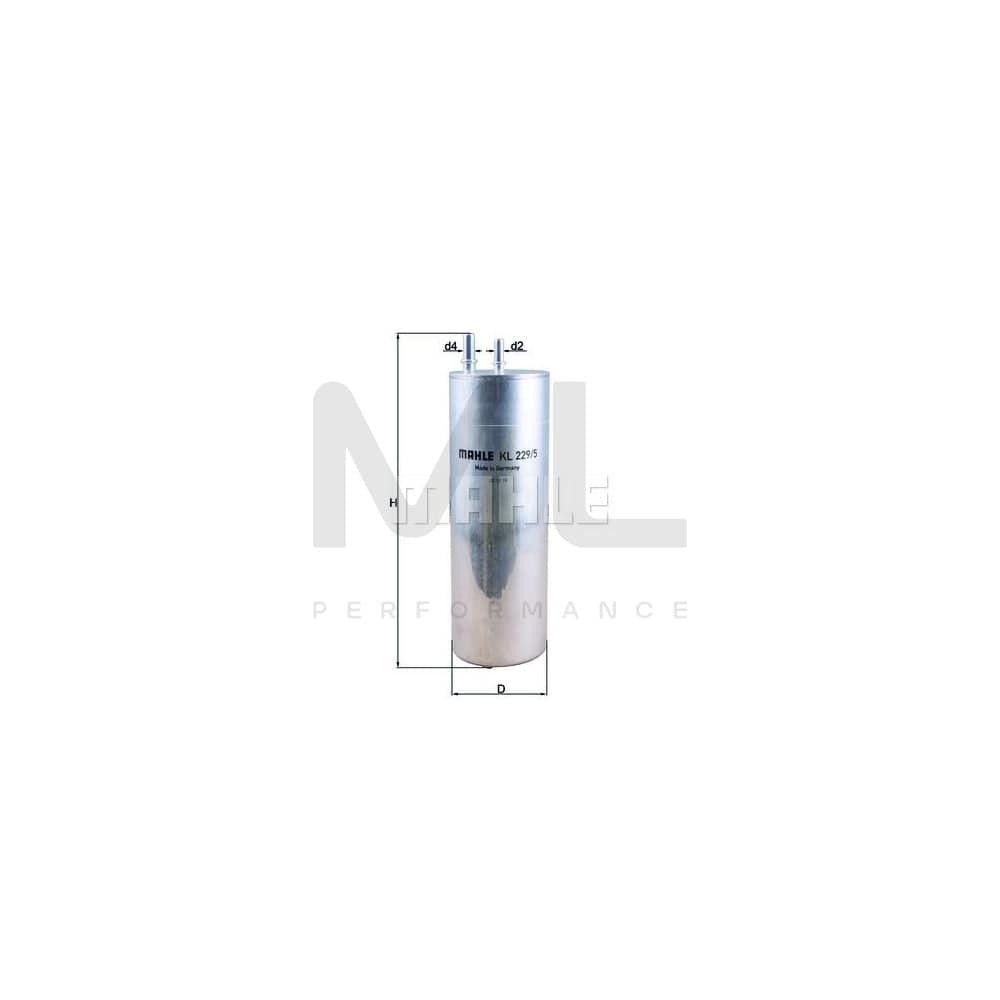 MAHLE ORIGINAL KL 229/5 Fuel filter In-Line Filter | ML Performance Car Parts