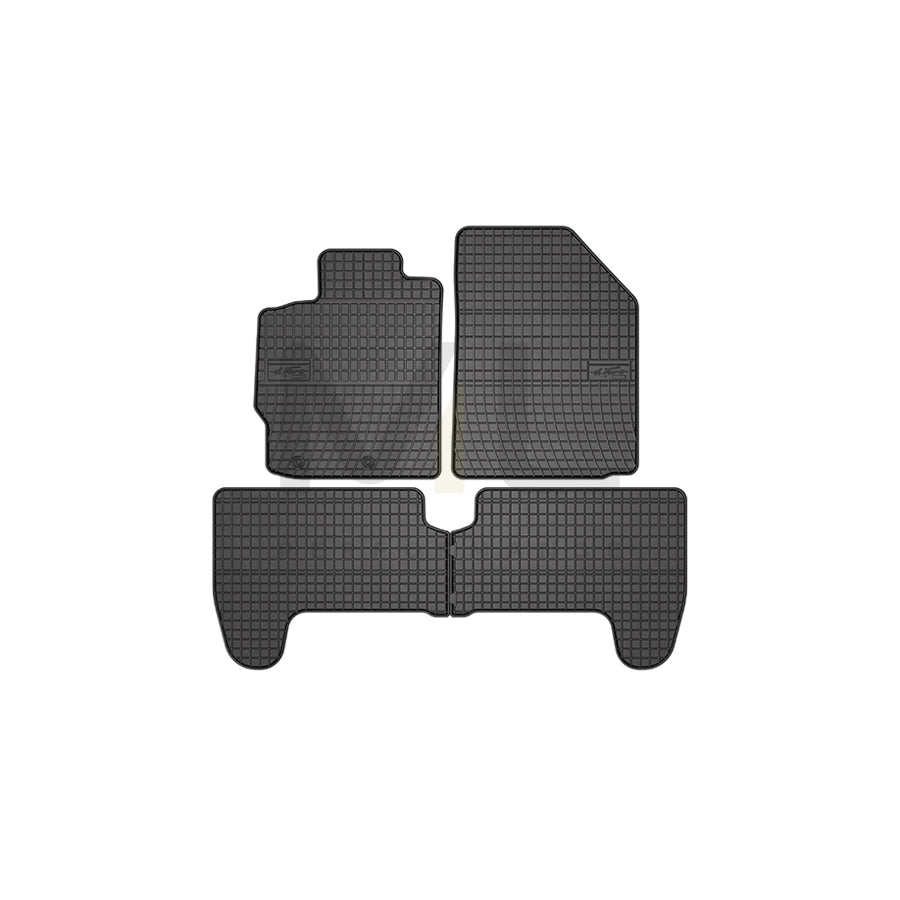 FROGUM Tailored, Basic 411210 Floor mat set for TOYOTA Yaris I Hatchback (P1) Elastomer, Front and Rear, Quantity: 4, Black | ML Performance Car Parts