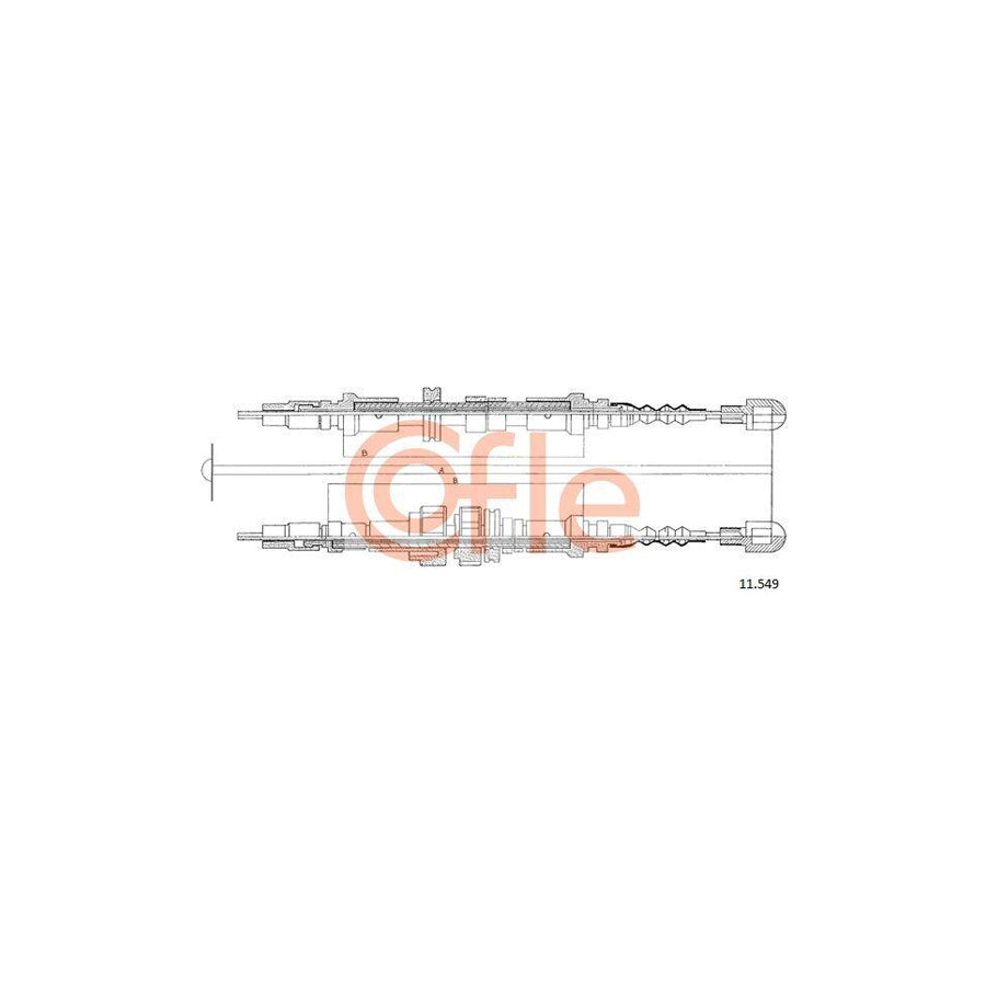 Cofle 92.11.549 Hand Brake Cable For Ford Scorpio