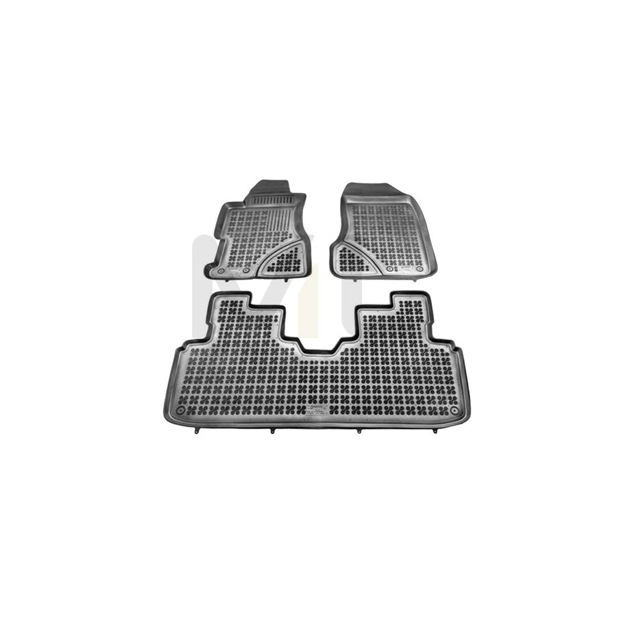 REZAW PLAST 200906 Floor mat set for HONDA Civic VII Hatchback (EU, EP, EV) Elastomer, Front and Rear, Black | ML Performance Car Parts