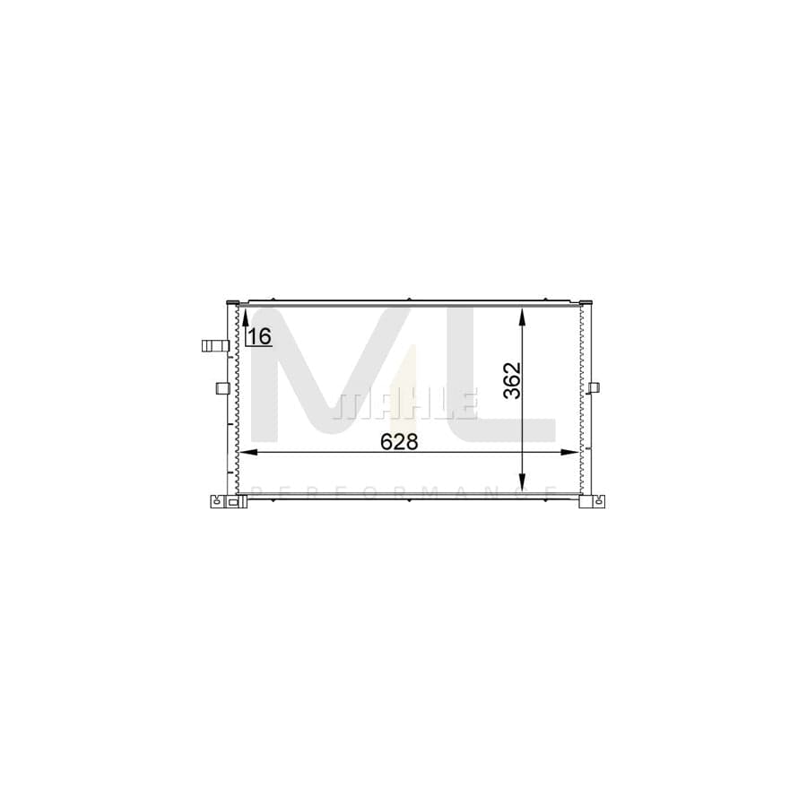 MAHLE ORIGINAL AC 296 001S Air conditioning condenser for FORD MONDEO without dryer | ML Performance Car Parts