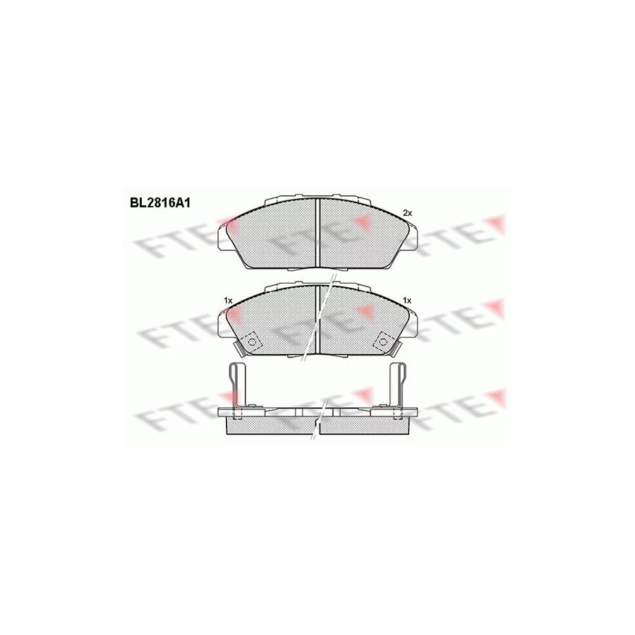 Fte BL2816A1 Brake Pad Set For Honda Accord | ML Performance UK Car Parts