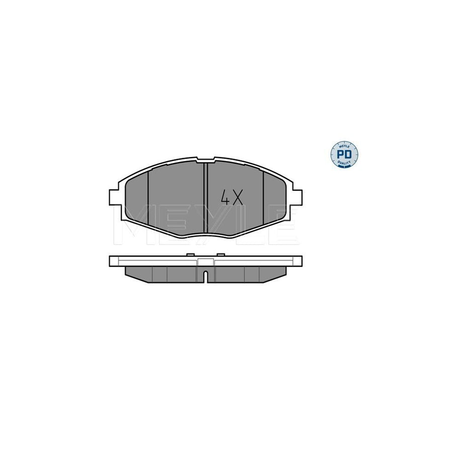 Meyle 025 232 4117/Pd Brake Pad Set