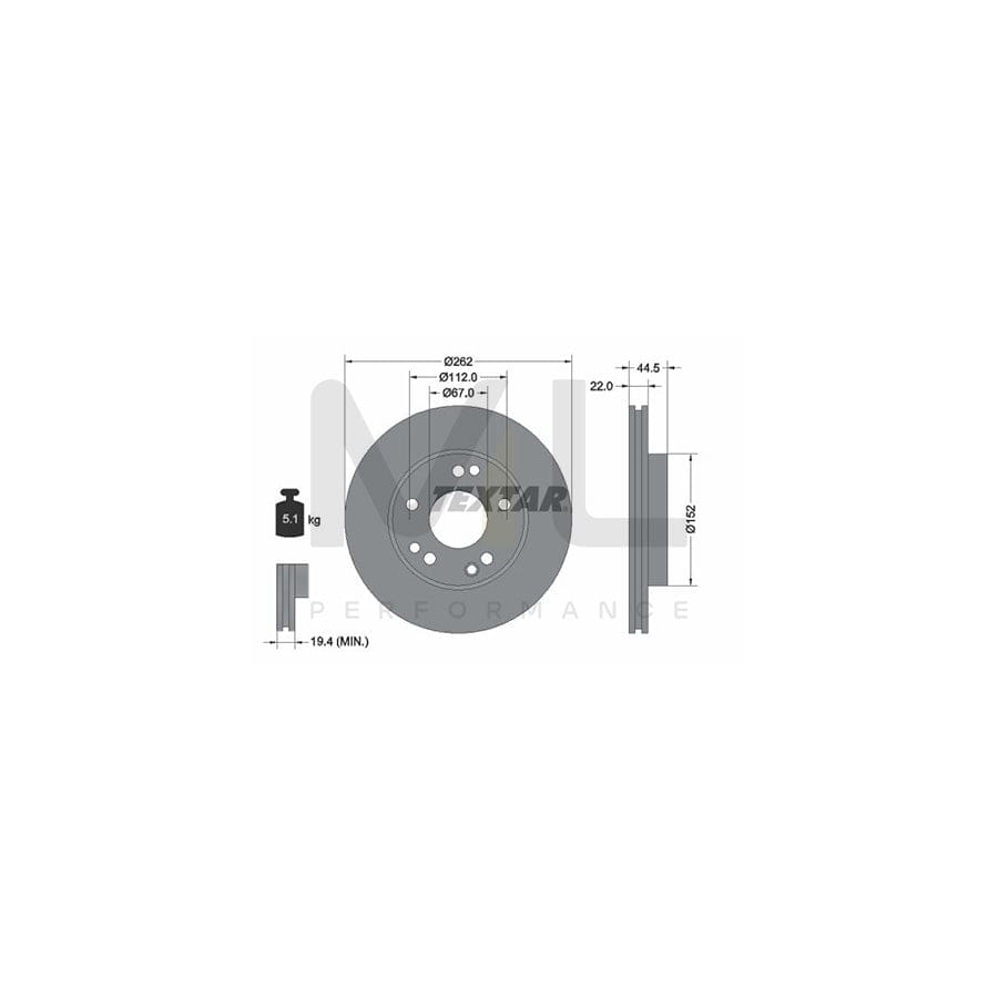 TEXTAR 92038600 Brake Disc suitable for MERCEDES-BENZ 190 (W201) Internally Vented, without wheel hub, without wheel studs | ML Performance Car Parts