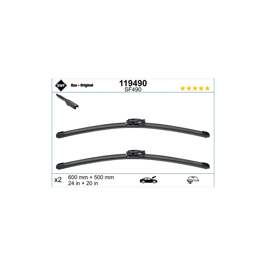 Swf 119490 Wiper Blade For BMW X2 (F39) | ML Performance UK Car Parts