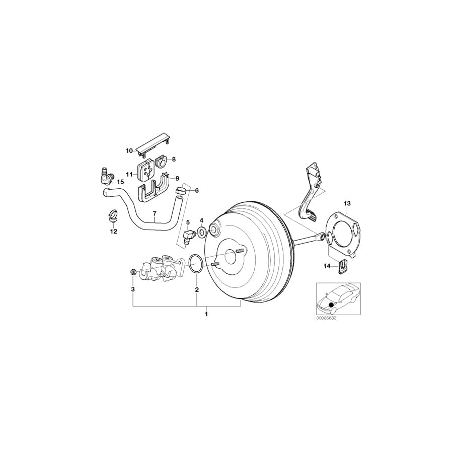 Genuine BMW 12521438321 E53 Sealing Partition-Panel, Bottom Part (Inc. X5 4.6is, X5 4.4i & X5 3.0i) | ML Performance UK Car Parts