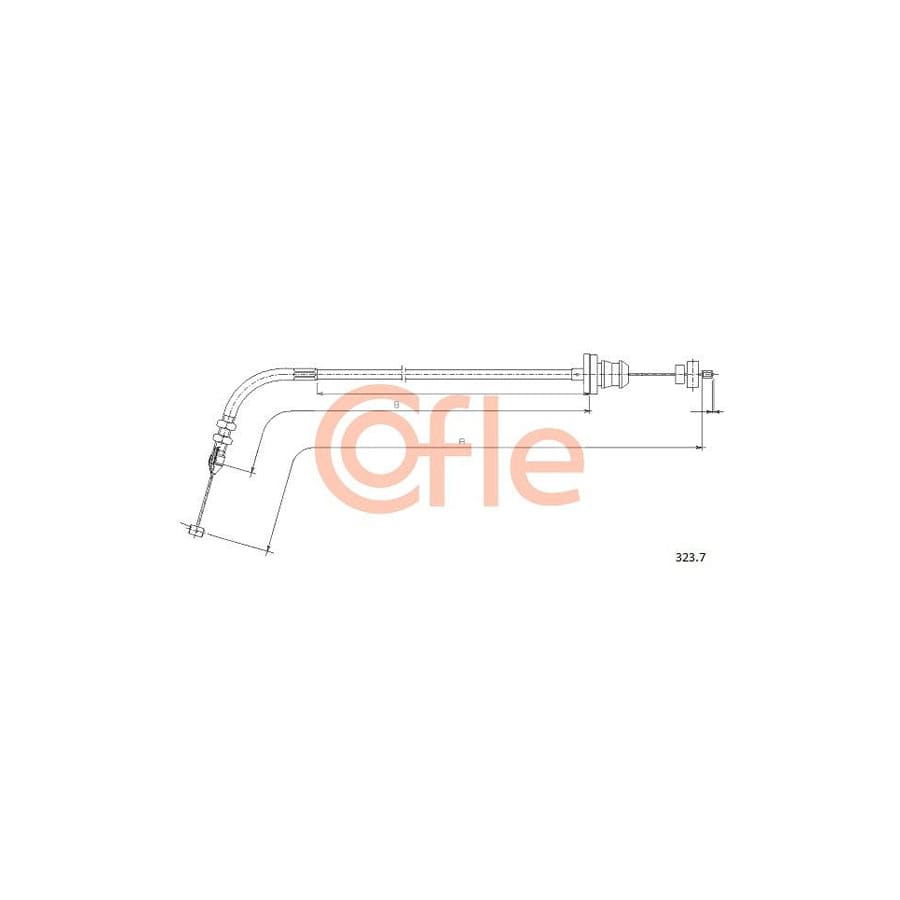 COFLE 323.7 Throttle Cable | ML Performance UK Car Parts