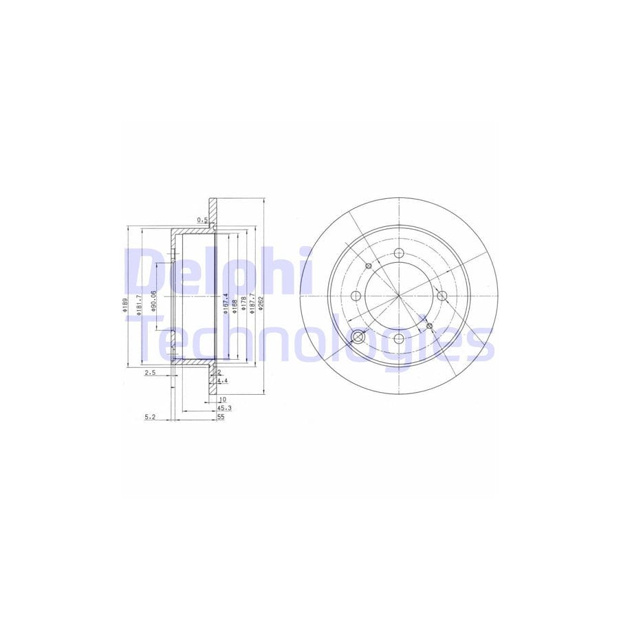 Delphi Bg3400 Brake Disc