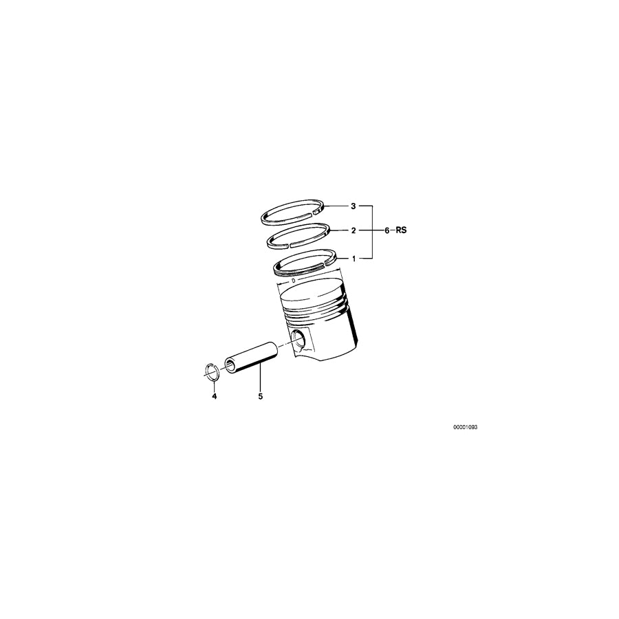 Genuine BMW 11251265067 E28 E12 E21 Oil Ring +0,25 (Inc. 320, 520 & 323i) | ML Performance UK Car Parts