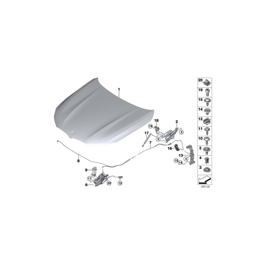 Genuine BMW 51237347412 G30 G06 RR31 Lock Top Part (Inc. 750LiX 4.4, 740dX & X3 20i 1.6) | ML Performance UK Car Parts