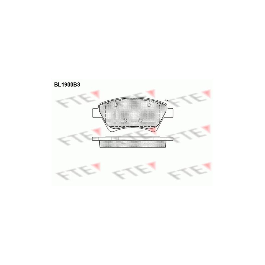 Fte BL1900B3 Brake Pad Set | ML Performance UK Car Parts