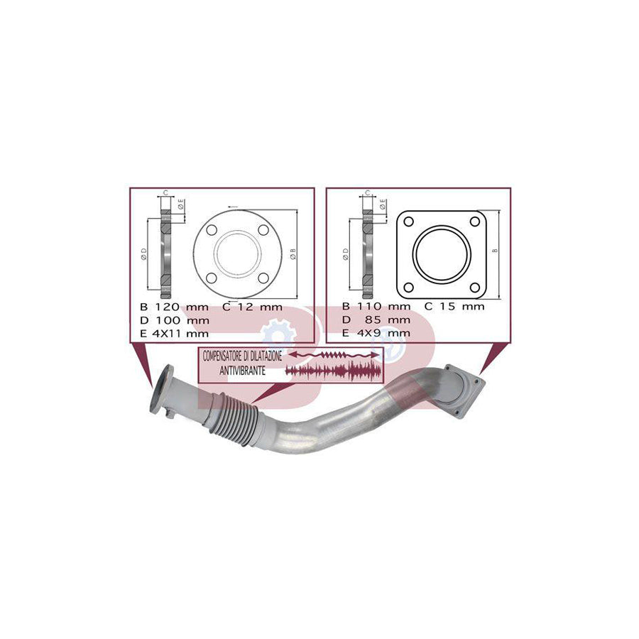 Botto Ricambi BRM2473 Exhaust Pipe