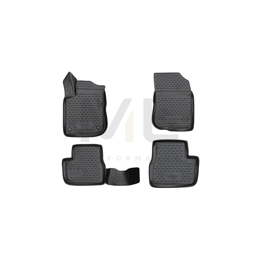 RIDEX Tailored 215A0573 Floor mat set Elastomer, Front and Rear, Quantity: 4, Black | ML Performance Car Parts