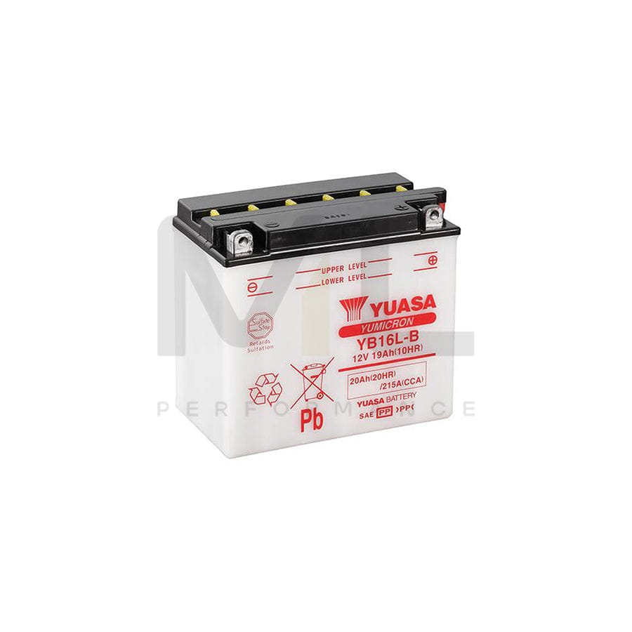 Yuasa YB16L-B 12v Motorbike & Motorcycle Battery | ML Performance UK Car Parts