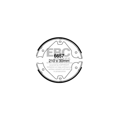 EBC 6657 Audi Land Rover Mercedes-Benz Porsche Rear Brake Shoes 1 | ML Performance UK Car Parts