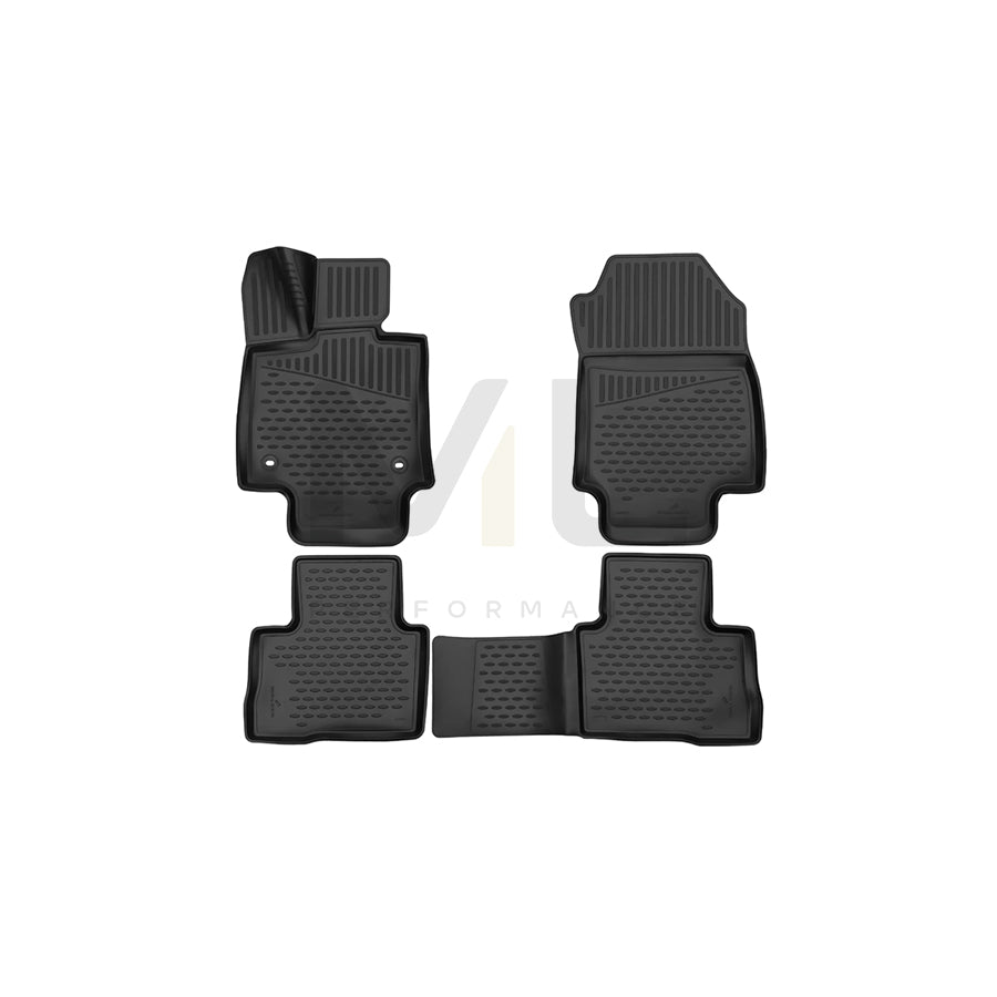 WALSER Tailored, XTR 75129 Floor mat set Elastomer, Front and Rear | ML Performance Car Parts