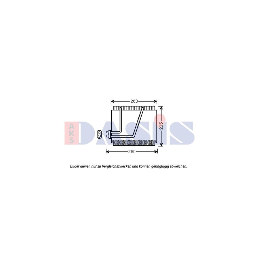 AKS Dasis 820354N Air Conditioning Evaporator For Nissan Pathfinder II (R50) | ML Performance UK