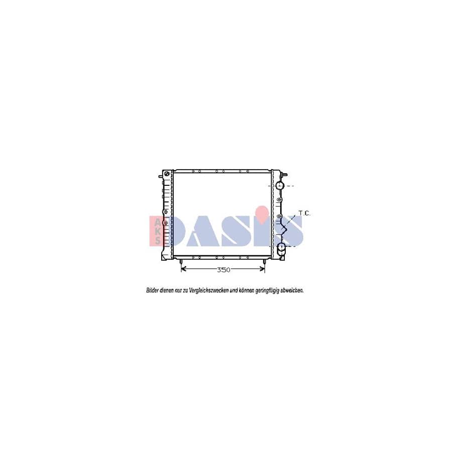 AKS Dasis 180043N Engine Radiator For Renault 19 | ML Performance UK