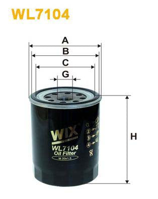 WIX Filters WL7104 Oil Filter