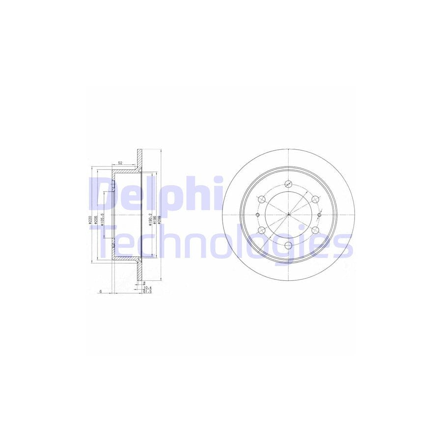 Delphi Bg3522 Brake Disc