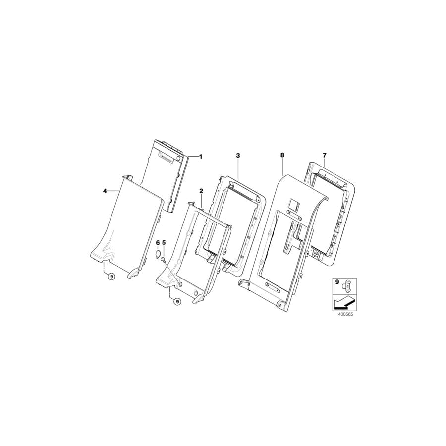 Genuine BMW 52209168934 E70 E70 Ski Bag Cassette TABAK (Inc. X5 50iX, X5 3.0d & X5 40dX) | ML Performance UK Car Parts