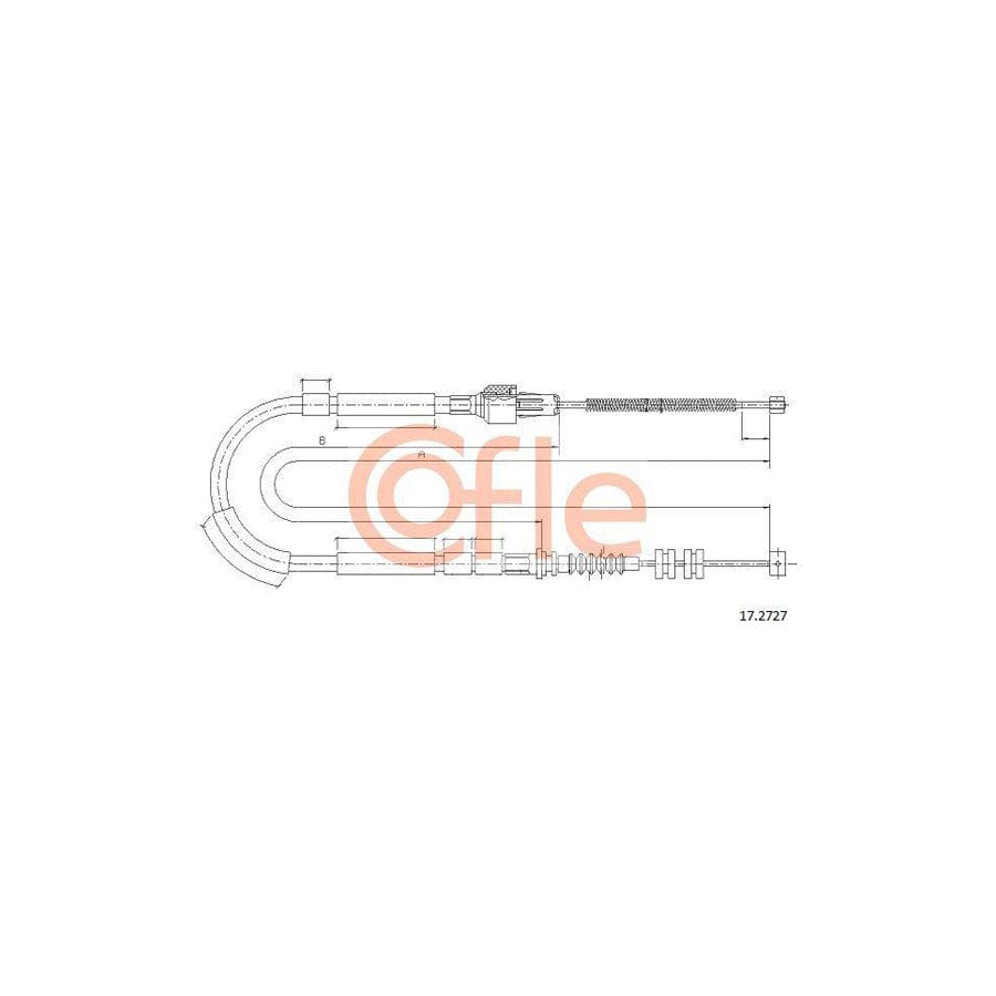 Cofle 92.17.2727 Hand Brake Cable