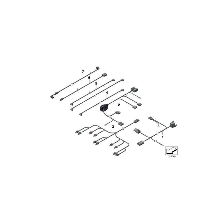 Genuine BMW 61129210764 F01 F07 F02 Harness, Suction Throttle/Hydr. Pump (Inc. 760i, 750i & 550iX) | ML Performance UK